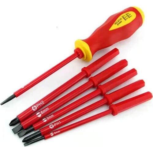 7 PCS/Set Insulated Screwdriver Electrical Hand Tool Multifunctional Opening Repair Precision Electrician Tool Set