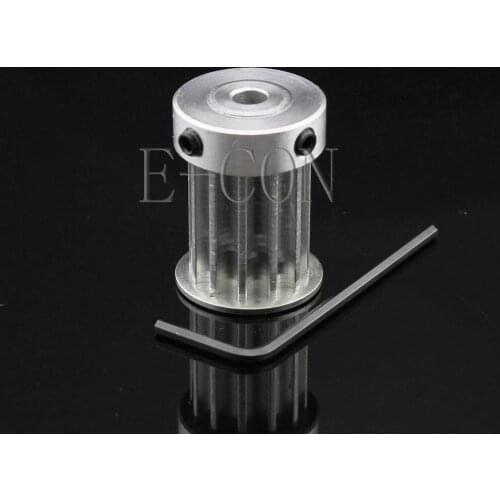 1pcs 5M12T HTD5M Aluminum Timing Belt Pulley 12 Teeth 5mm/6mm/6.35mm/8mm Bore 21mm width K Type Stepper Motor