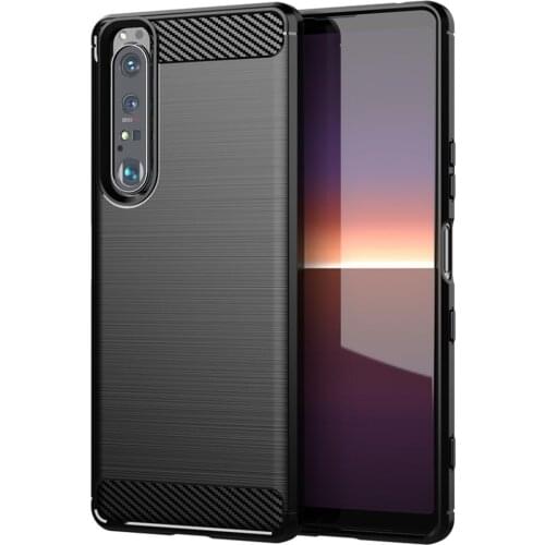 For Sony Xperia 1 III Case Luxury Carbon Fiber Skin Full Soft Silicone Cover Case For Sony 1 III 1iii Sony1iii Phone Cases