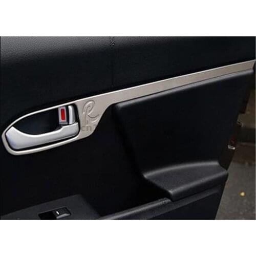 Rvs Binnen Deurgreep Decoratieve Strip Anti-Kras Bescherming For Kia Sportage R 2011-2017 car accessories Car styling
