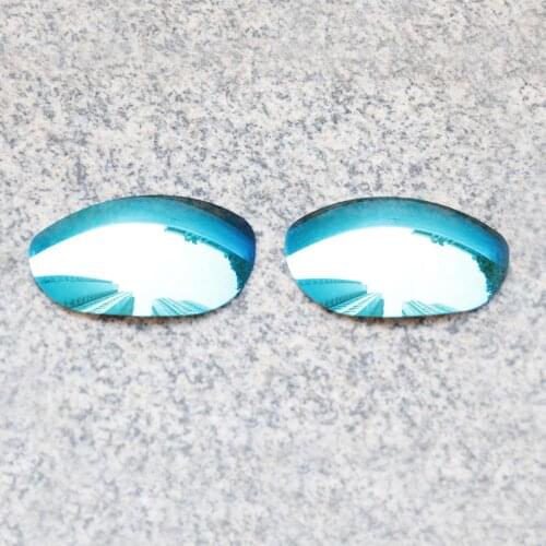 E.O.S Polarized Enhanced Replacement Lenses for Oakley Monster Dog Sunglasses - Ice Blue Polarized Mirror