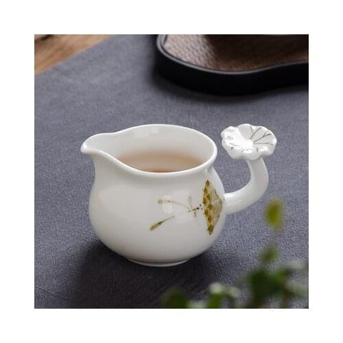 Ceramic Fair Tea Cup Creative Hand-painted Underglaze Color Hand-made Cha Hai GongdaoTeacup Kung Fu Tea Set Accessories Teaware