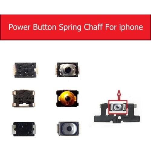 Volume Power button Switch for iPhone 4 4s 5 5s 5c SE 6 6S 7 8 Plus key keypad of micro spring shell on power button Flex cable