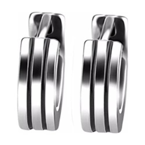 Round earrings unisex cool earring man woman fashion ear piercing jewelry 1 pair