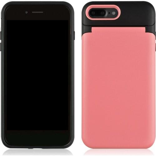 TPU PC Multifunction Case For iPhone 7 Plus 8 Plus X XS Case Plain Cover For iPhone 6 7 8 6s 6 Plus 6s Plus Case Luxury Cover
