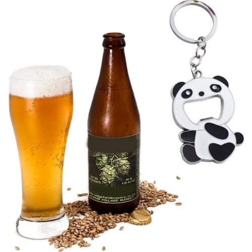 New Panda Portable Beer Bottle Opener Keyring Stable Beer Opener for Professional Bartenders Ideal as A Small Gift