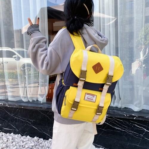 New Preppy Style School Backpack Women Shoulder Bag 11 Colors Schoolbag For Teenager Girls Travel Backpacks Mochila High Quality