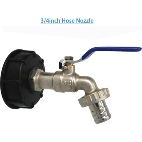 IBC Tank Adapter S60X6 To Brass Tap 1/2" 3/4" Replacement Valve Fitting Parts For Home Garden Water Connectors Hose Pipe