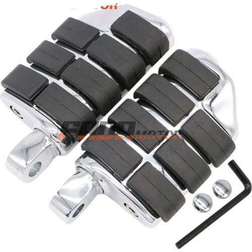 Front Foot Pegs Footrest Fits for Suzuki Intruder 1400 VS1400 Boulevard S83 95-08 Marauder 800 VZ800 97-04 (098)