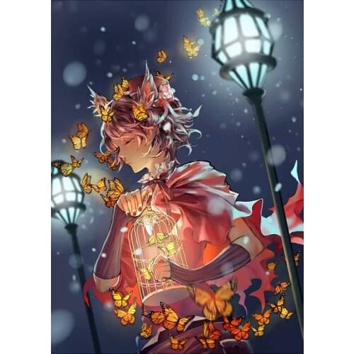 Full Square Embroidery Magic Girl Gift Handicraft Diamond Painting Cross Stitch Home Decor JX260