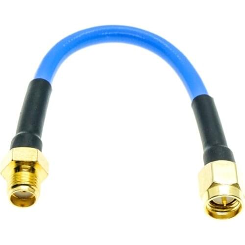 SMA female to SMA male Connector RG402 RG-402 Semi Flexible Coaxial Cable 0.141" Blue
