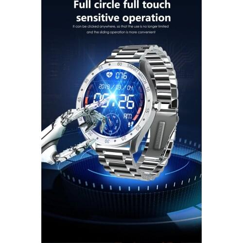 Smart Watch Men Full Touch 1.3 inch Fitness Tracker Heart Rate Blood Pressure Women Smartwatch Smart Clock for sport IOS Android