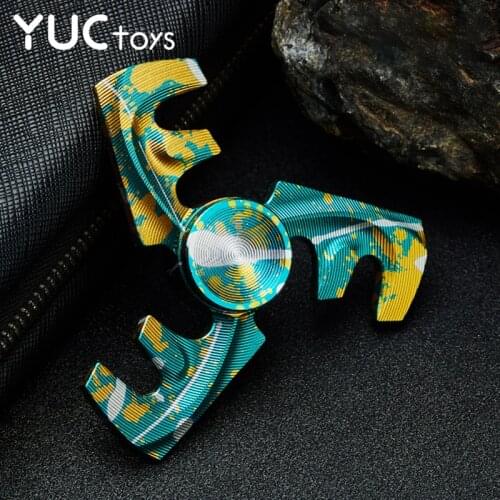Titanium Alloy Metal Fidget Spinner F Design Senior Long time Mute Hand Spinner Relief Stress Toys Fingertip Gyro for Kids Adult