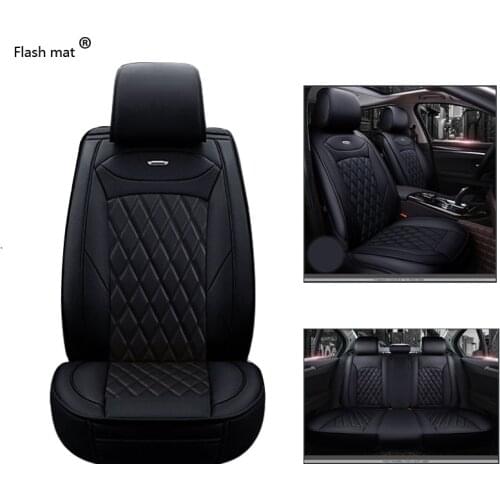 Flash mat Universal Leather Car Seat Covers for Toyota Corolla Camry Rav4 Auris Prius Yalis Avensis 4Runner Hilux auto styling
