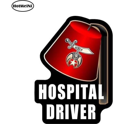 HotMeiNi 13cm x 11cm Masonic Shriner Hospital Driver Decal Stickers Personality Car Styling Vinyl Car Bumper Decal Car Sticker