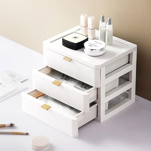 2/3/4 Tiers Office Desktop Organizer Drawer Bathroom Accessories Storage Box Nordic Mask Cosmetic Makeup Rack Jewlery Organizer