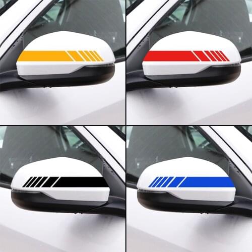 2PCS Car Side Rear View Mirror Stripes reflective Stickers For Mazda 2 Mazda 3 MS Mazda 6 CX-5 CX3 CX5 Artzma Car Accessories