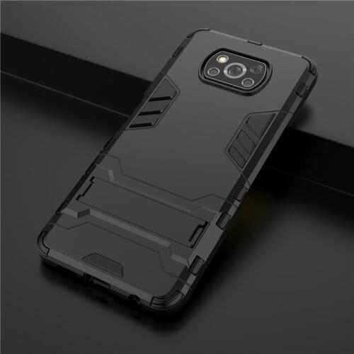 Armor Soft Case for Xiaomi Mi Poco F2 Pro X3 NFC 10 Pro Note 10 Lite Redmi 9 9A 9AT 9C Note 8T 8 9 Pro 9S Holder Phone Cover