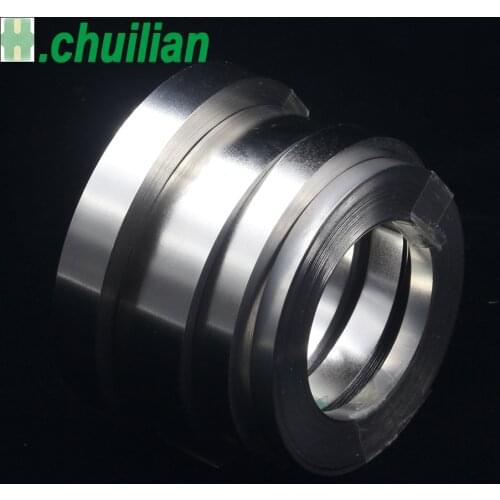 Chuilian 0.1mm Thickness X 10Meter 99.96% N6 Pure Nickel Plate Strap Strip Sheets for 18650 Battery Spot Welding Machin