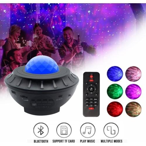 Colorful Starry Sky Galaxy Projector Blueteeth Music Player LED Gypsophila Night Light USB Charging Romantic Projection Lamp New