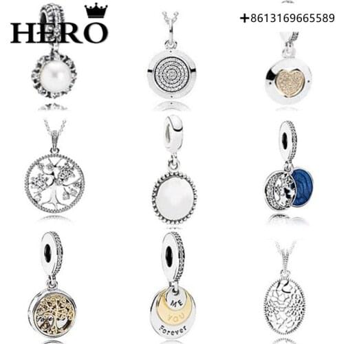 Hero100% 925 Sterling Silver Original Copy High Quality 1:1 Beads With Logo Free Of Charge Wholesale Manufacturers