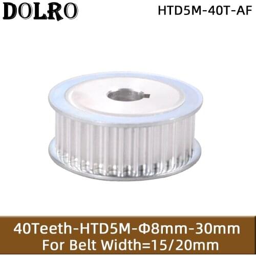 HTD5M 40 Teeth Synchronous Timing Pulley Bore 8/10/12/12.7/14/15/16/17/18/19/20/22/24/25/28/30mm for Width 15/20mm HTD5M Belt AF