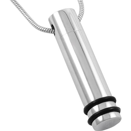 IJD9206 Pendant Necklace Ash Holder Accessaries Man,Perfume Bottle Essential Oil Stainless Steel Ash jewelry Wholesale Charm