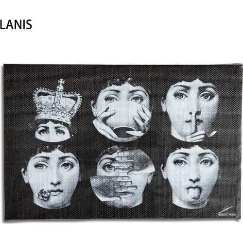 Mat Kitchen Table Cup Textilene Mat Plastic Placemats Eco-Friendly Trivet Manteles Individuales Tea Party Decorations Coaster