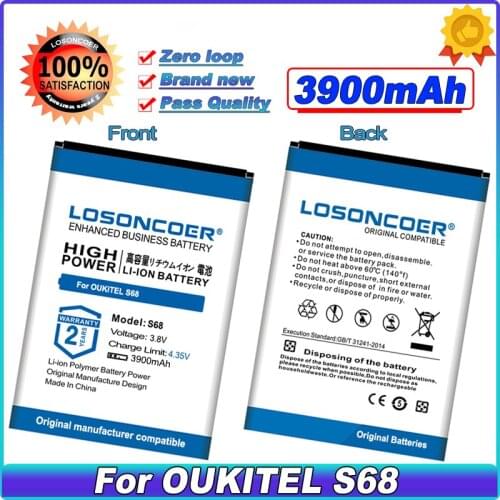 LOSONCOER 3500mAh Batteries For OUKITEL S68 Battery For OUKITEL C16 Pro Battery