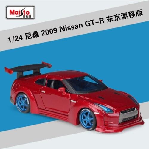 Maisto Diecast 1:24 2009 Nissan GT-R Drift Modified Version Sport Car High simulation vehicle Alloy Model Car