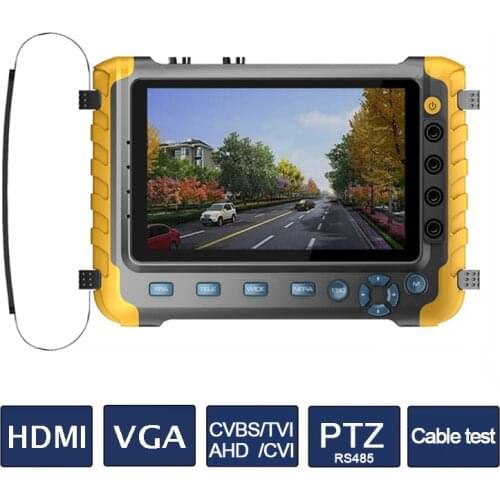 5 inch TFT LCD HD 5MP 8MP AHD CVI TVI CVBS Analog Security Camera Tester Monitor with PTZ UTP cable test HDMI input