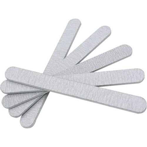 5Pcs Grey Professional Nail Art Files Buffer Sanding Block 100/180 Straight Crystal Nail File Set For Manicure Tools Wholesale