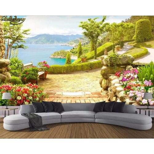 Beibehang wallpapers for living room Custom wallpaper garden lake view 3d background wall papers home decor papel de parede
