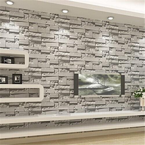 Beibehang Retro retro brick 3D antique brick brick personalized clothing store restaurant background wall wallpaper