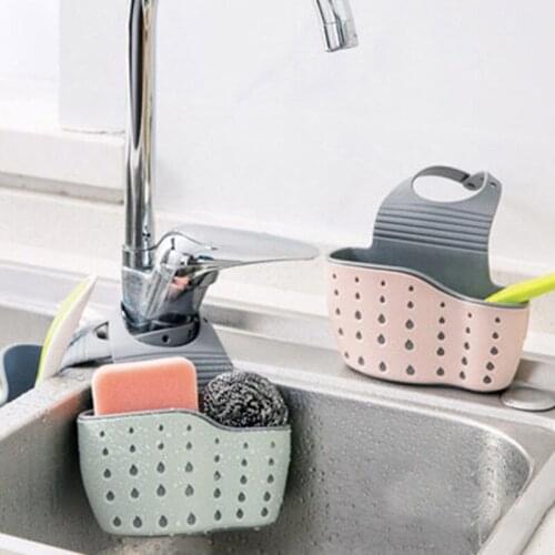 Utensils Organizer Adjustable Snap Sink Soap Sponge Holder Kitchen Hanging Drain Basket Kitchen Gadgets chopper kitchen items