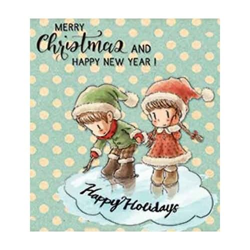 Snow Christmas Transparent Silicone Rubber Stamp And Metal Die Sheet Cling Scrapbooking DIY Cute Pattern Photo Album