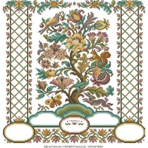 Family Registration Form patterns Counted Cross Stitch 11CT 14CT 18CT DIY Chinese Cross Stitch Kits Embroidery Needlework Sets