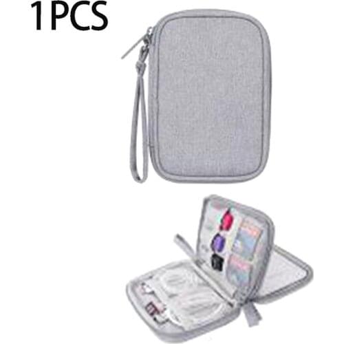 Digital Storage Bag Data Cable Headsets Bag Portable Mobile Hard Disk Storage Bag Travel Storage Desktop Storage