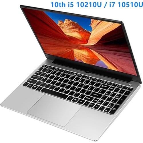 Hot Sale Laptop 15.6 Inch Ultraslim Pc Intel Core i7 10510U i5 10210U Gaming Computer AC WiFi Backlit Keyboard Notebook
