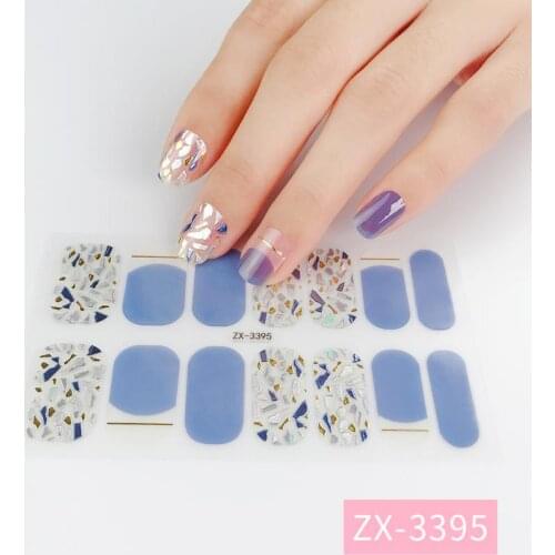 14tips DIY Gel Sticker 3D Decals Nail Stickers Art Tools Accessories Decoration Manicure Equipment Fashion Pretty Beautiful
