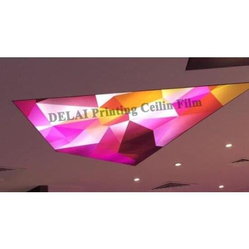 3D Colorful Diamond decoration Printing Ceiling Film Vivid Diamond Stretch Ceiling Film