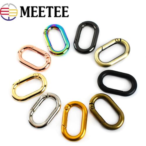 4/10pcs 25mm O Rings Leather Buckles for Bag Metal Strap Clip Buckle Dog Collar Webbing Clasp Handbag Connector DIY Accessories