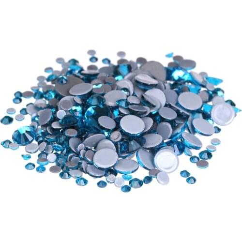 AAAAA Quality Capri Blue Hot Fix Rhinestone Super Bright Glass Strass Hotfix Iron On Crystal Rhinestones for Wedding Decoration