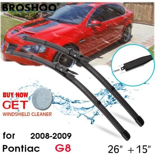Car Wiper Blade Front Window Windscreen Windshield Wipers Blades Pinch Tab Auto Accessories for Pontiac G8 26"+15" 2008-2009