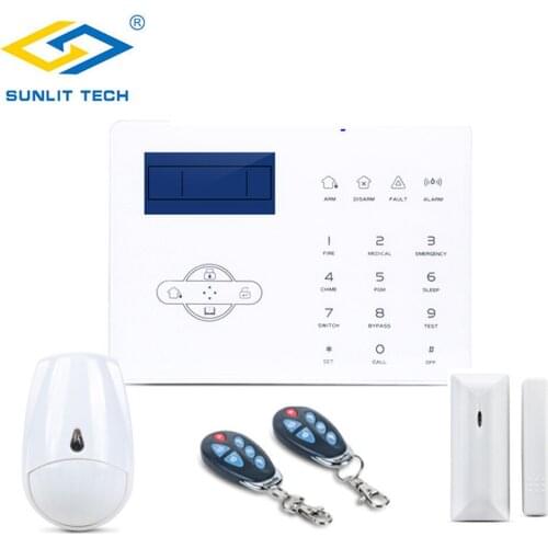 Wireless GSM PSNT Home Burglar Alarm System For 433MHz/868MHz English Spanish French Door Detector PIR Pet Immune Motion Sensor