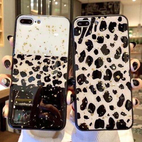 Luxury Gold foil Leopard case for samsung galaxy s20 plus s20 ultra A51 A71 A81 A91 A21 A11 A41 A70E M31 S10 Lite NOTE 10 Lite