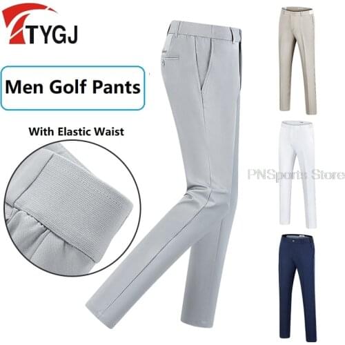 Mens Golf Ball Pants High Elastic Training Trousers Male Breathable Quick-Dry Sweatpant Straight Stretch Pants 4 Colors XXS-2XL