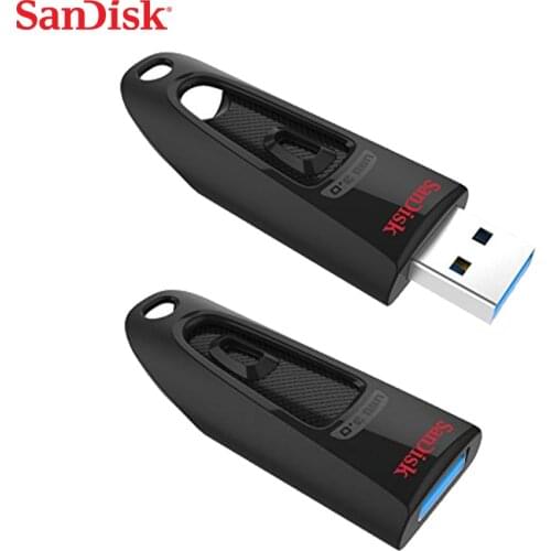 SanDisk Ultra USB 3.0 Flash Drive 16GB 32GB 64GB 128GB 256GB Pen Drive 100MB/s USB Stick for Desktop Laptop Netbook U Disk