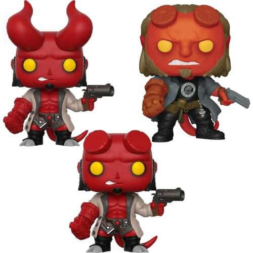 Hellboy #01 With Jacket HELLBOY (with Horns) #01 Chase #750 (BPRD Shirt) With BPRD Tee Comics Hero Movies Doll Model Toys Gift