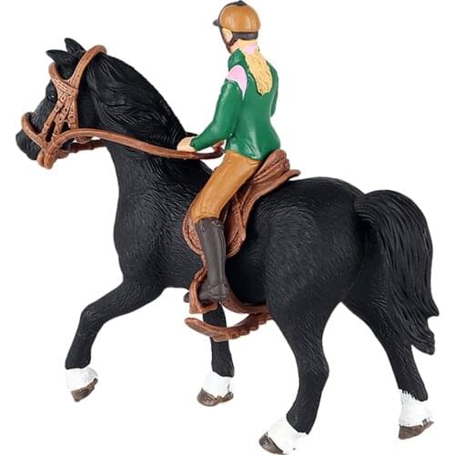 Farm People Toy Horse Figure Model People Human Riding Figurine Collectible